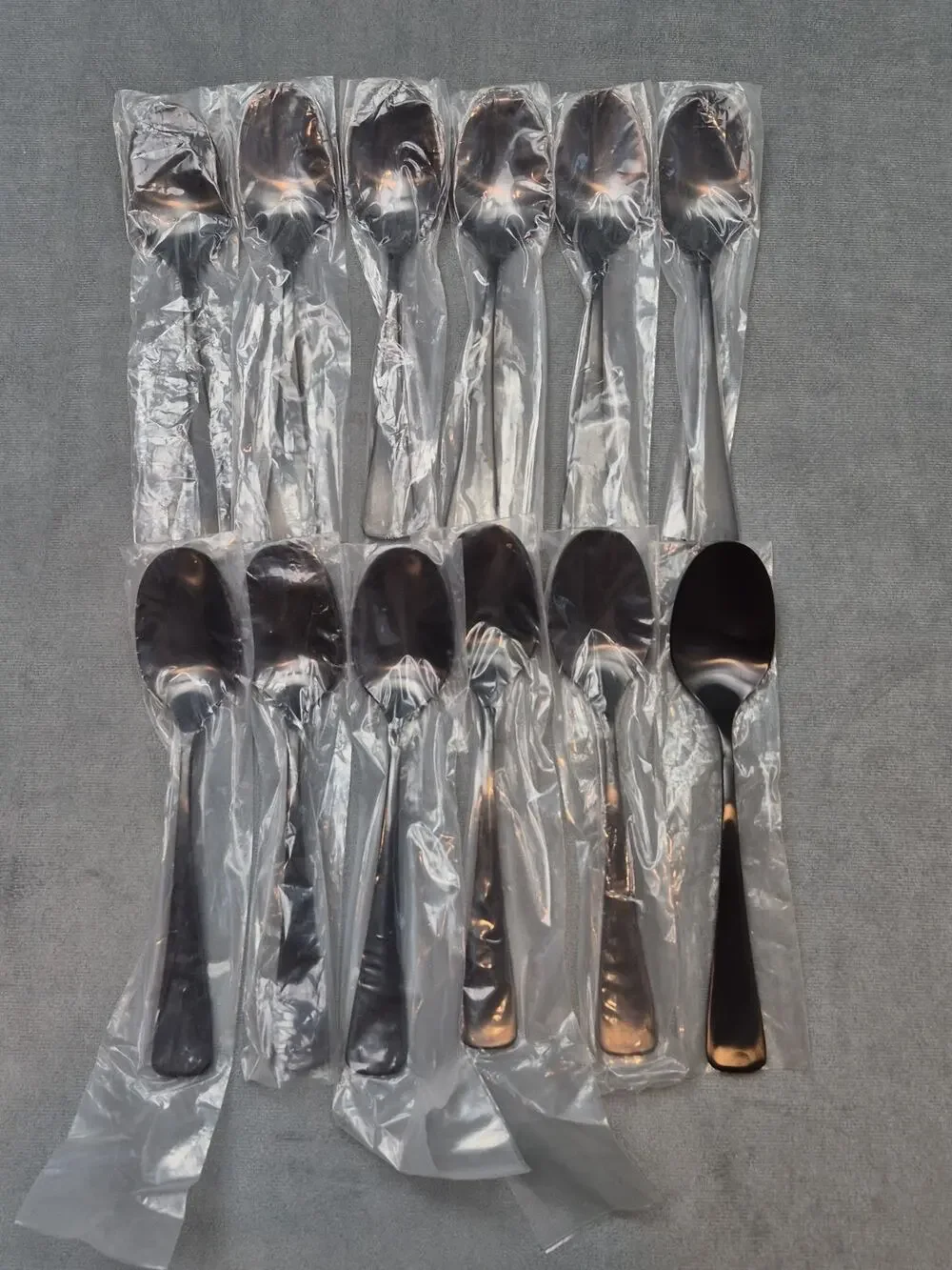 Mikasa Hospitality Black Blair Stainless Steel Soup Spoon 12pk 5262520 8 1/10